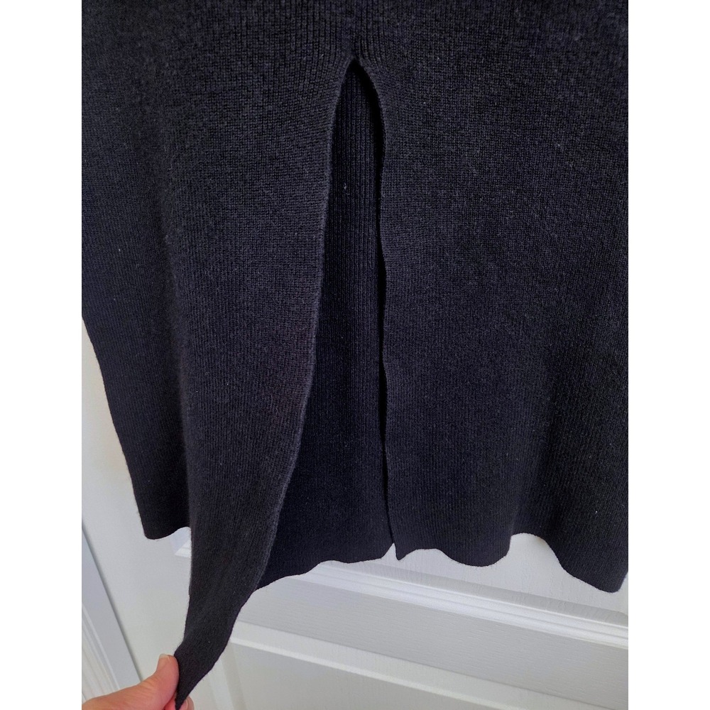 Jenni Kayne Ludlow Skirt Black Cotton Cashmere Knit Maxi‎ Column Skirt Size M - Picture 5 of 8